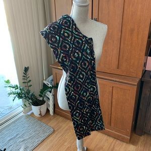 LuLaRoe black and multi color leggings TC
